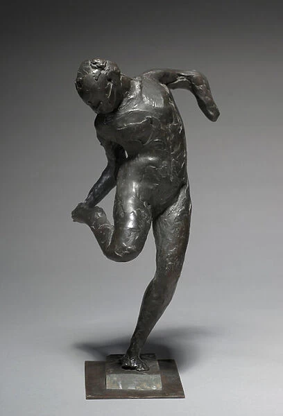 Dancer Looking at the Sole of her Right Foot, 1896-1897 (bronze)