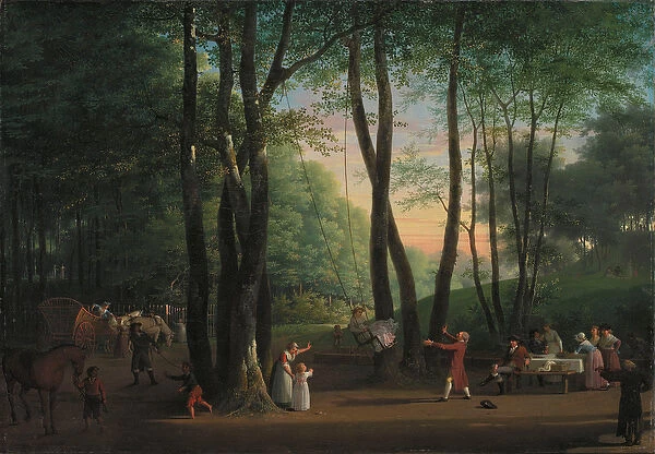 The Dancing Glade at Sorgenfri, North of Copenhagen, 1800 (oil on canvas)