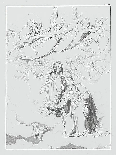 Dante's Divine Comedy, Paradiso (Heaven), Plate XI (litho)