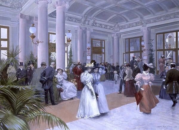 Das Vestibul des Kaiserbads (The Vestibule of the Imperial Baths), 1896 (watercolour)