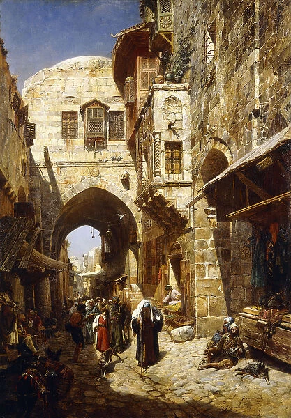 Davidstrasse, Jerusalem, 1887 (oil on canvas)