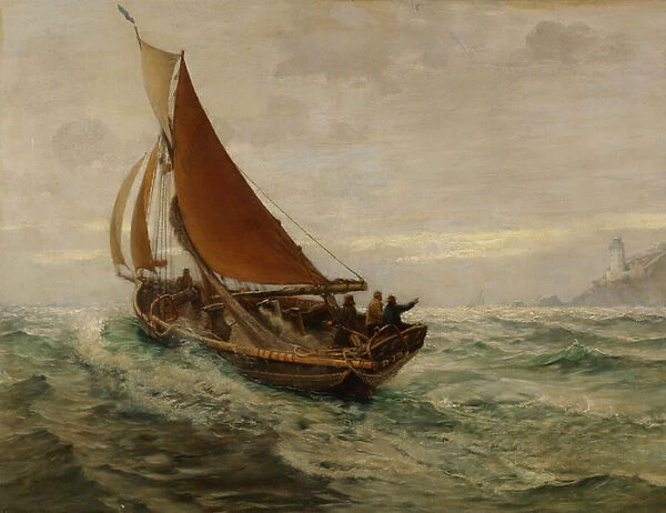 Daybreak at Sea, 1890 (oil on canvas)