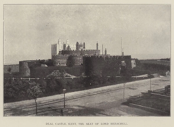 Deal Castle, Kent, the Seat of Lord Herschell (b  /  w photo)