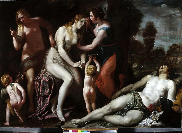 Death of Adonis (oil on canvas)