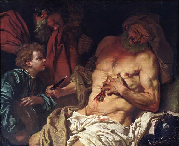 The Death of Cato (oil on canvas)