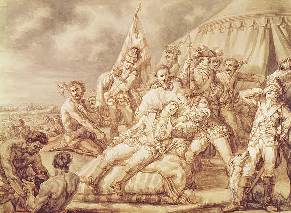 The Death of Marquis de Montcalm de Saint-Veran (1712-59
