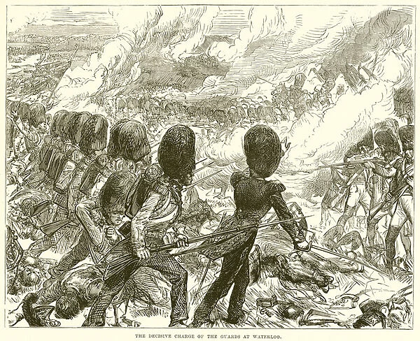 The Decisive Charge of the Guards at Waterloo (engraving)