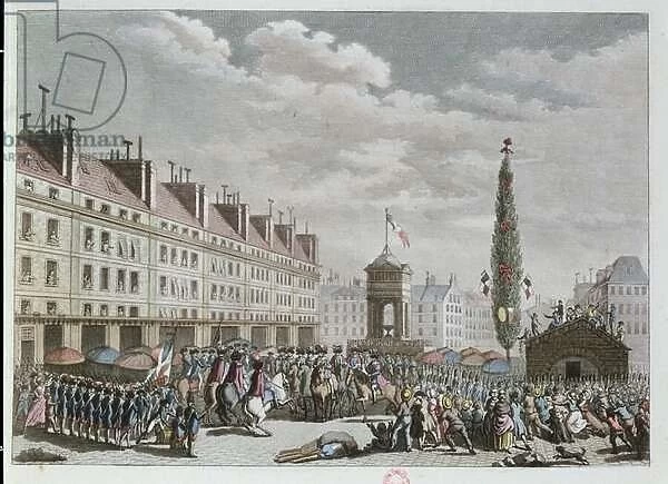 Declaration of the Constitution, Place des Innocents, Paris, September 1791