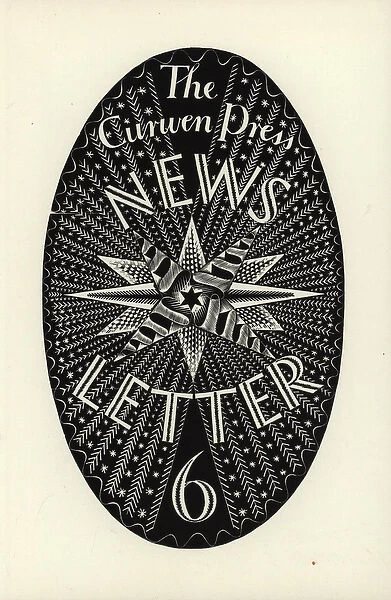 Design for The Curwen Press News-Letter, number 6, 1934 (wood engraving)