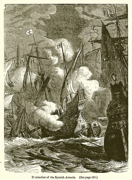 Destruction of the Spanish Armada (engraving)