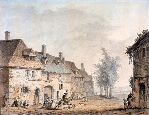 At Dieppe, 1770 (w  /  c on paper)
