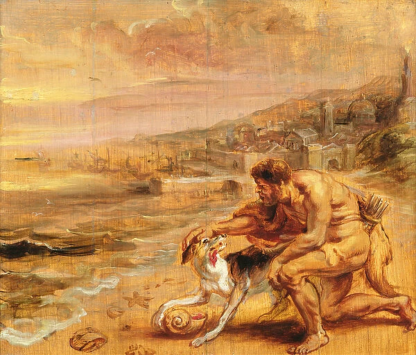 The discovery of purple, c. 1636 (oil on wood)