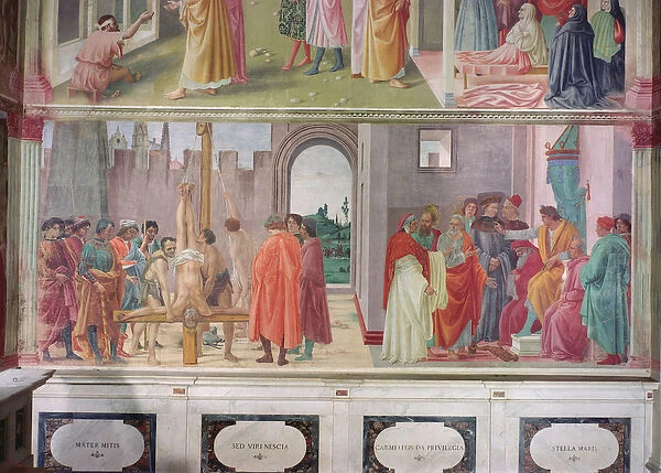 The Dispute with Simon Mago and the Crucifixion of St. Peter, c. 1484-85 (fresco)