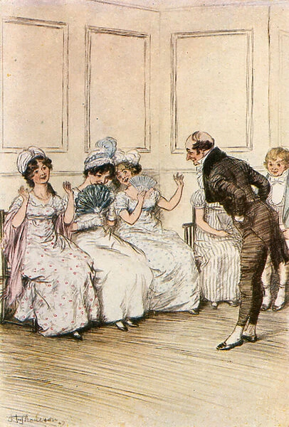 Dr. Kimble making himself Agreeable to his Feminine Patients (colour litho)