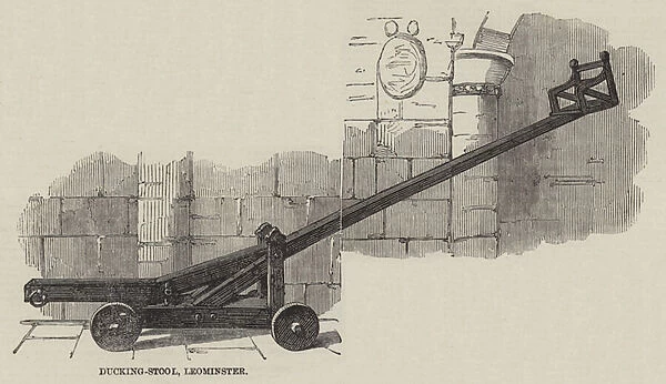 Ducking-Stool, Leominster (engraving)