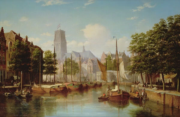A Dutch Canal Scene, 1867