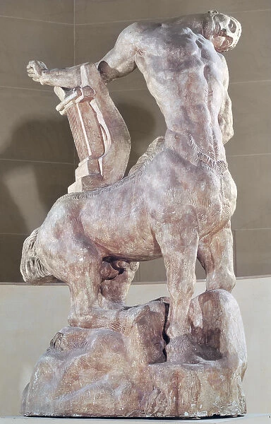 The Dying Centaur, cast for a bronze sculpture made in 1914 (plaster)