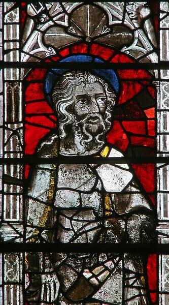 The East window (Ew) depicting an Apostle (stained glass)