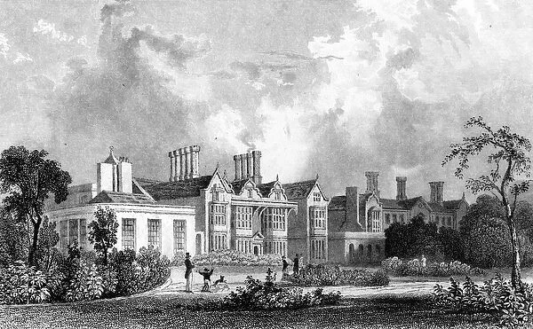 Easton Lodge, Near Dunmow, Essex, engraved by Henry Adland, 1832 (engraving)