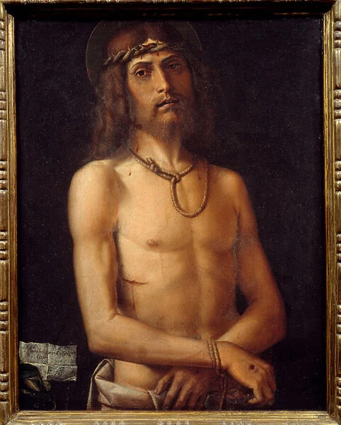 Ecce homo Painting by Bartolomeo Montagna (1450-1523) 15th century Sun. 0, 55x0, 43 m