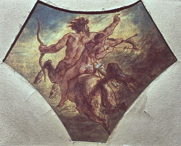The Education of Achilles (replica of the first sketch made for one of the four pendentives