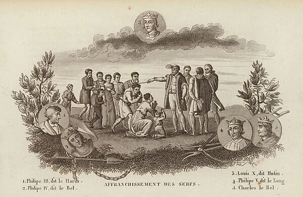 Emancipation of the serfs (engraving)