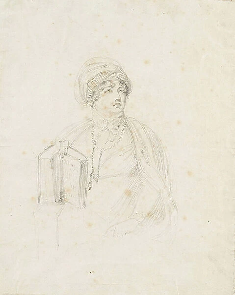Emma Hamilton from Life, 1802 (graphite)