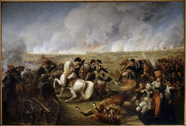 Emperor Napoleon I (1769-1821) at the Battle of Wagram on 5  /  07  /  1809