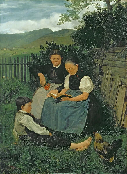 The End of the Day, 1868 (oil on canvas)
