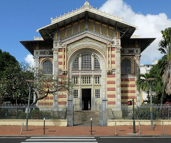 English West Indies - French Antilles - Fort de France. Library Schoelcher, architect Pierre Henri Picq. opened in 1893