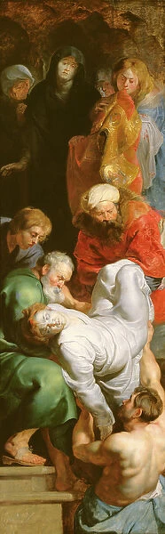 The Entombment of St. Stephen, from the Triptych of St. Stephen (oil on panel)