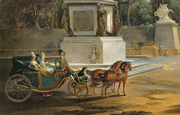 The Entrance to the Tuileries from the Place Louis XV in Paris, c. 1775 (oil on canvas)