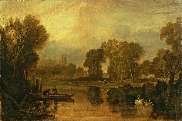 Eton College from the River, or The Thames at Eton, c. 1808