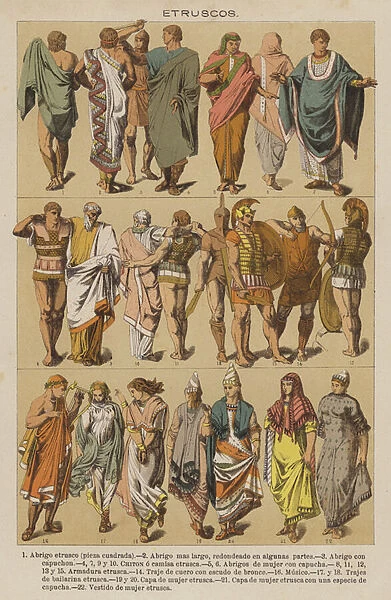 Etruscos (colour litho)