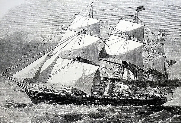 The European and Australia Royal Mail Company's steamer Australasia, 1850
