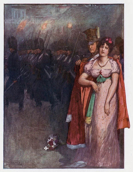 The Eve Of Waterloo (colour litho)