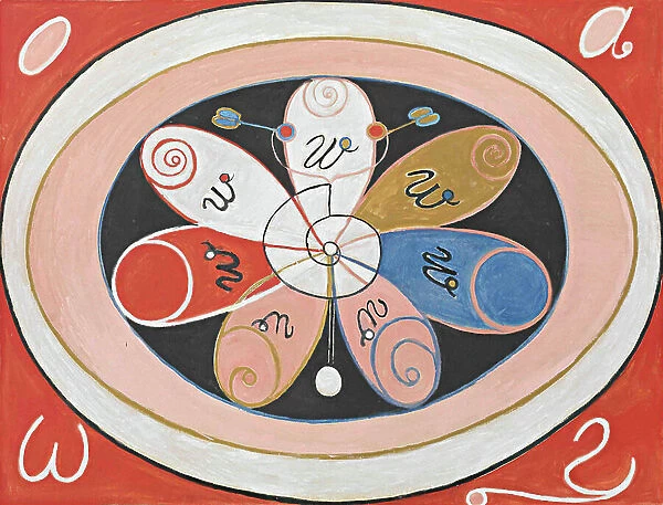Evolution, No. 15, Group IV, The Seven-pointed Stars, 1908 (oil on canvas)