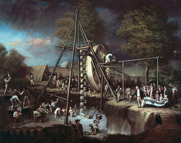 Exhumation of the Mastodon, 1806 (oil on canvas)