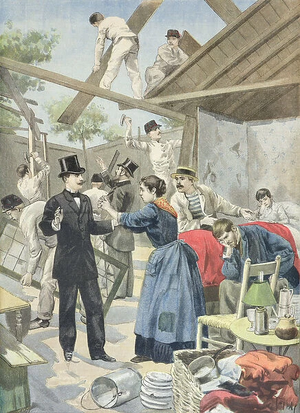 The Expulsion of the Poor from the Slums, from Le Petit Journal, 28th June 1895