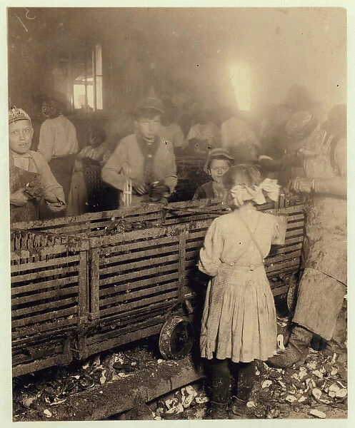 Factory of Lowden Canning Company, Bluffton, South Carolina showing a 7-year old