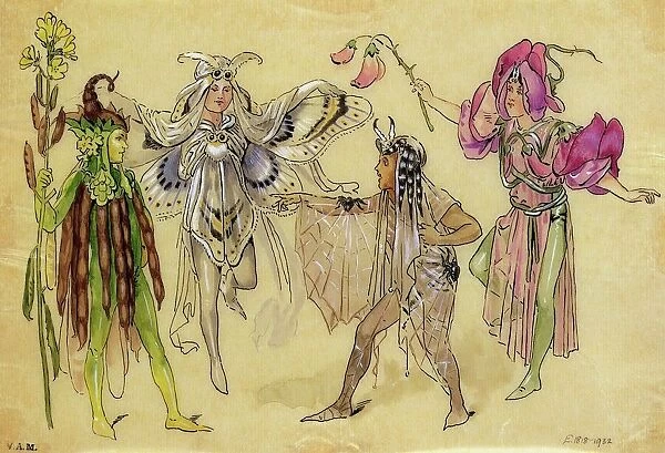 Four Fairy Costumes for 'A Midsummer Nights Dream'