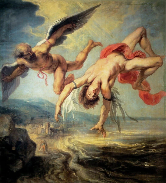 The fall of Icarus (detail) - 1636 (oil on canvas)