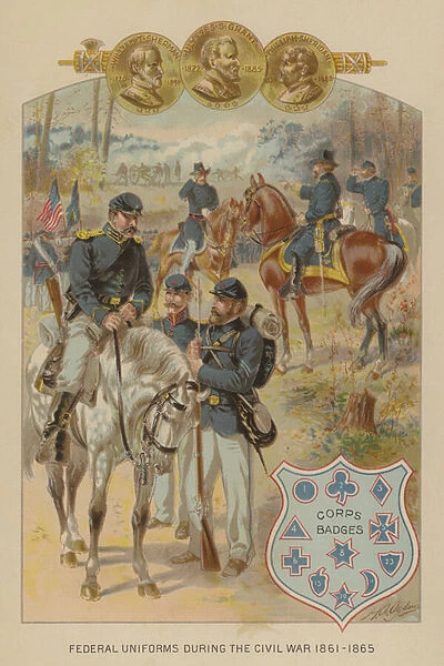 Federal uniforms of the American Civil War, 1861-1865 (chromolitho)