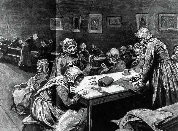 Female ward at the Westminster Union, 1877