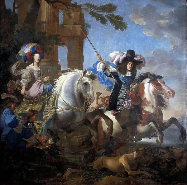 Ferdinand Marie (Ferdinand-Marie) de Baviere (Ferdinand Maria von Bayern) (1636-1679), electeur palatin de Baviere et son epouse Henriette Adelaide de Savoie (1636-1676) - Ferdinand Maria
