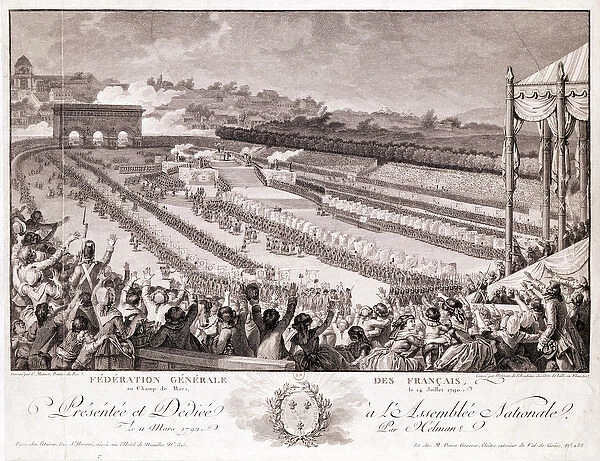 Festival of the Federation, 14 July 1790, at the Champ de Mars, late 18th century