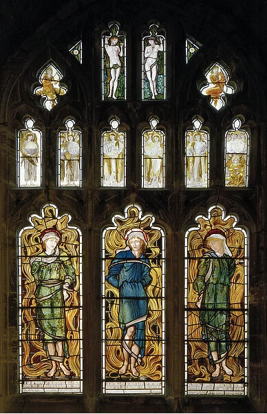 The Fiery Furnace, 1870 (stained glass)