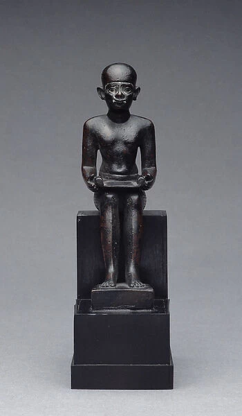 Figure of Imhotep (c. 2635-2595 BC) Late Period (bronze)