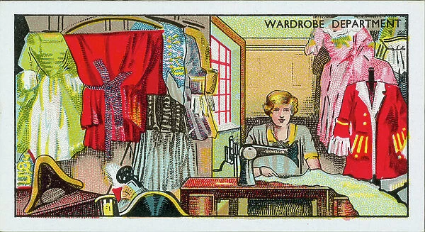 How films are made: Wardrobe Department (colour litho)