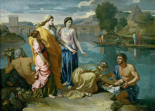 The Finding of Moses, 1638 (oil on canvas)